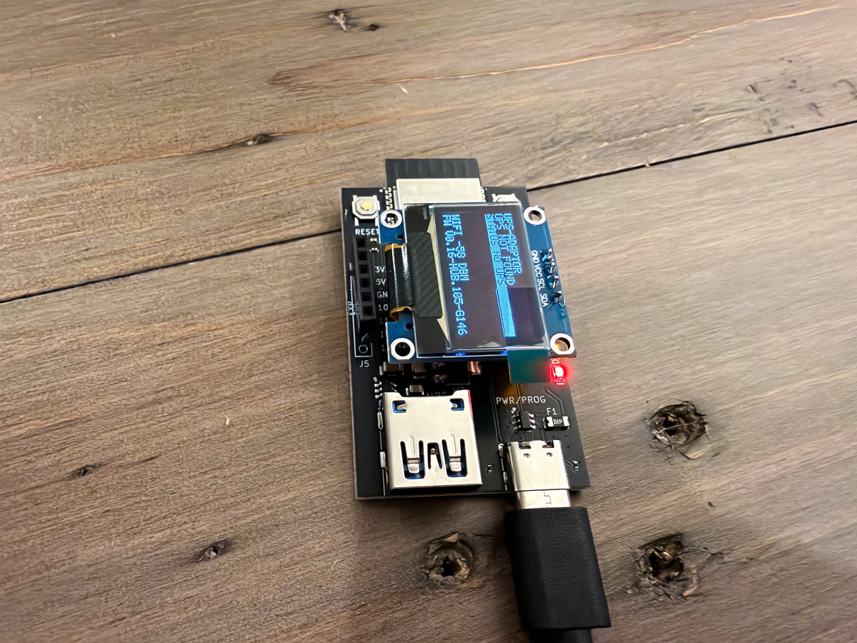 My UPS Pal OLED board at an angle